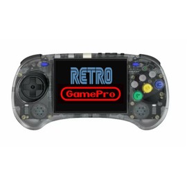 RG ARC S - Consola de juegos portátil de video retro RK3566 - Reproductor de juegos de 64 bits, visualización IPS de 4 pulgadas, con batería de 128 GB, 3500 mAh (negro)