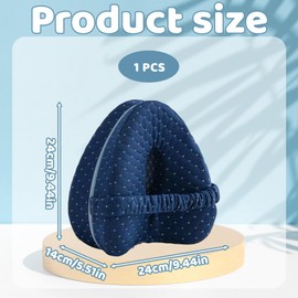 Bodeshis Knee Pillow, Alignment Pillows for Side Sleepers Sleeping on Side, Ergonomic Side Leg Pillows for Sleeping on Side, Side Sleeper Knee Pillow, Blue, Removable and Washable