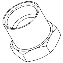 T&S Brass 016157-25 Adapter, 7/8-20" Female Thread x 1/2" NPT Female Thread