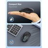 RAPIQUE Bluetooth Wireless Mouse - (BT1/BT2+USB) Tri-Mode High Performance, Rechargeable,