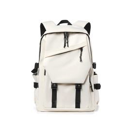 FURONGA Rucksack, Large Capacity, Girls, Commuting to Work or School, Backpack, Women's, Fashionable, Popular for Korean Students, Lightweight, School, Students, Unisex Pack, white