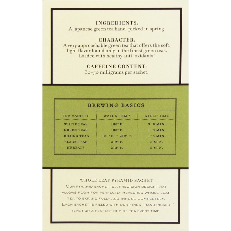 Harney & Sons Green Tea, Japanese Sencha, 20 Count (Pack