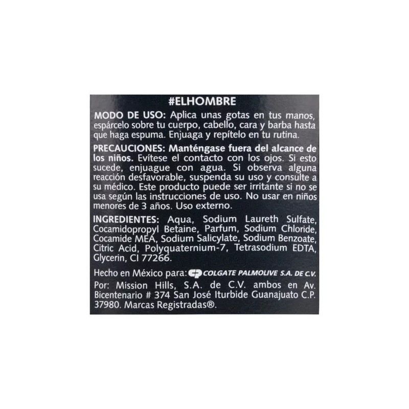 Stefano Jabón Líquido Corporal Stefano 5 En 1 Black 400ml