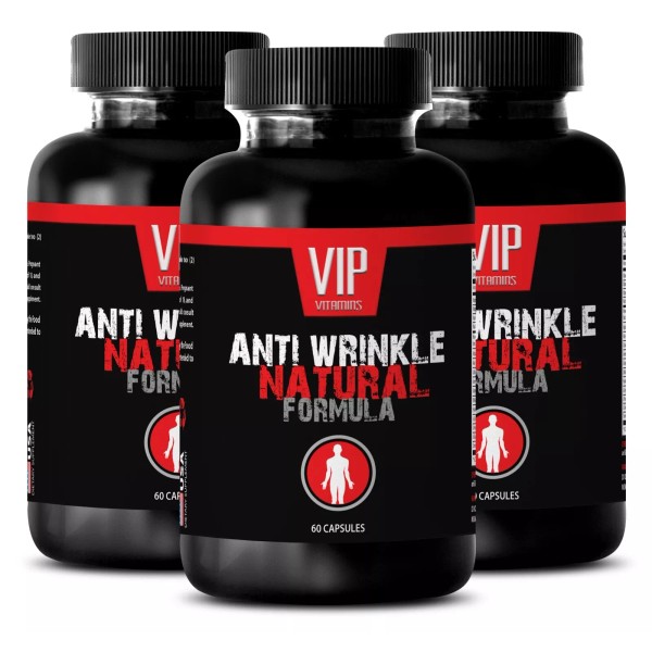 VIP Vitamins ANTI-WRINKLE COMPLEX 3 Bottles (180 Caps) - Eternal