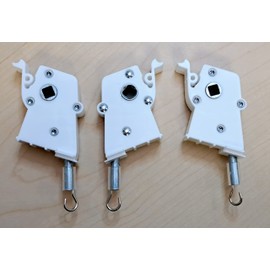 Heavy Duty Square Hole Wand Tilter High Profile for Horizonal Blinds (White, Pack of 3)