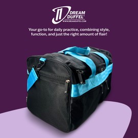 Dream Duffel Elevate Gym Bag, Sports Duffle with Shoe Pockets, Insulated Compartment, and Durable Design, 19"x12"x11.5", Blue