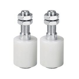 DOJA Industrial | Nylon Sliding Castors | 25 mm x 35 mm | 4 Units | Sliding Door Rail | Guide Roller | Nylon Wheels | Sliding Doors Guide Wheel Bearing | Runners Floor Wheel | Floor Guide