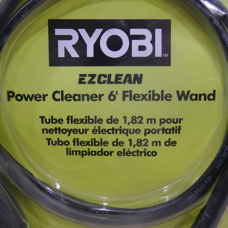 RYOBI EZCLEAN Power Washer Cleaner 6' Flexible Wand RY3112FW ~