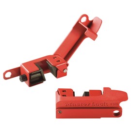 Master Lock 0491B Circuit Breaker Lockout, Red