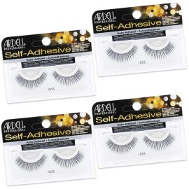 Ardell Self Adhesive Strip Lashes 105S Pack of 4 Natural Look Faux Eyelashes