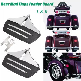Unbranded Rear Fender Accents Mud Flaps For Harley Trike Tri Glide Ultra Classic 2011-2023