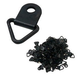 Bitray Triangle Ring Picture Hangers Black Picture Frame Hook for Hanging Paintings Artwork Picture and Photos