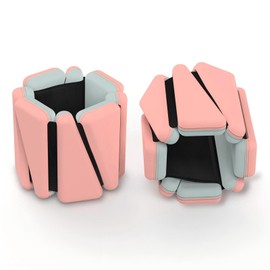 Wrist & Ankle Weights, 2 PCS Adjustable Bands (Pink)