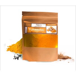 Organic Turmeric Powder High Curcumin With Black Pepper Cinnamon From Dominican Republic Anti Inflammatory Pure Natural Spice For Cooking Immune Support Non GMO Superfood 8oz Resealable Bag