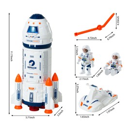 Wbzle |Concentration|Focus| Rocket Toys |Rocket Ship ToyEducational|Concentration|Learning| Rocket FunSpace Gifts Toy |for Space Exploration, Knowledge - Toys 3-8 |