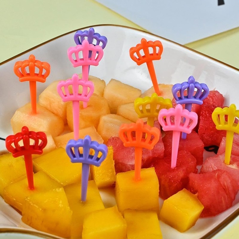 BWESOO 8 Pcs Fun Bento Picks Set, Plastic Bento Picks,