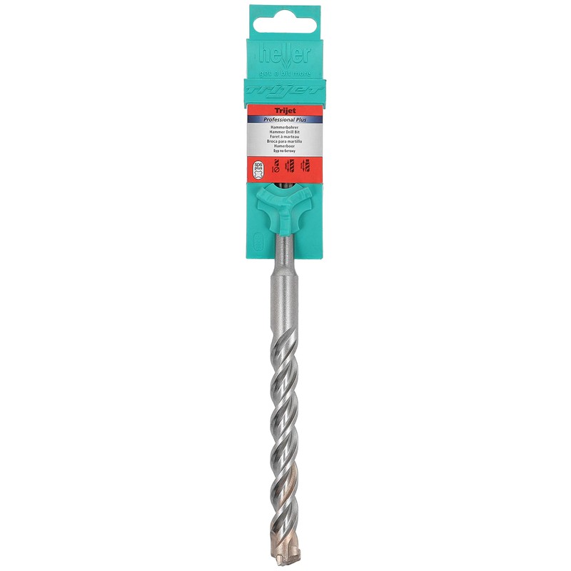 Heller 26767 SDS-Plus Trijet Hammer Drill Bit, Silver, 12 x