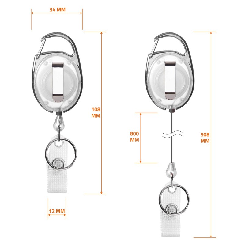 Karteo ID card holder with ID yo-yo white [1 piece]