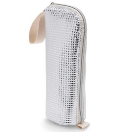 Lunchichi Plastic Bottle Holder, Cold Insulation, Double-Sided Aluminum Material, For Cold Retention, Sweat Protection, PET Bottle Cover, Heat Retention, Up to 22.9 fl oz (650 ml) (White)