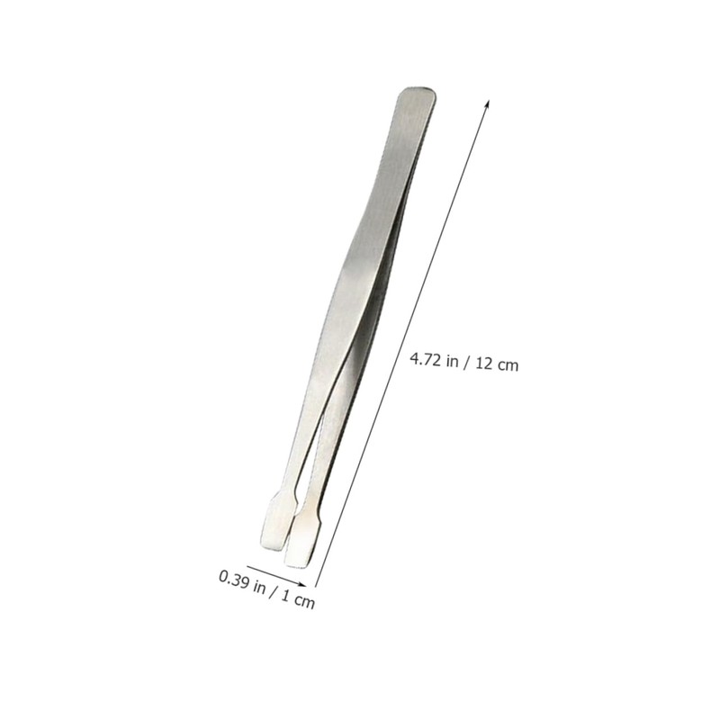 TEHAUX 3pcs Stainless Steel Stamp Tweezers Lightweight Precision Beak Clips