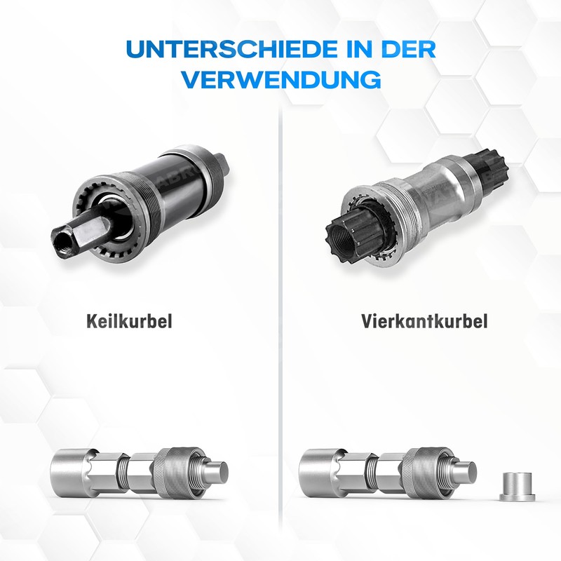 WATSABRO Crank Puller Bicycle 14 mm Key Universal Bottom Bracket