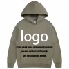 Solid Color Double Layer Hood Side Pocket Terry Cotton Casual