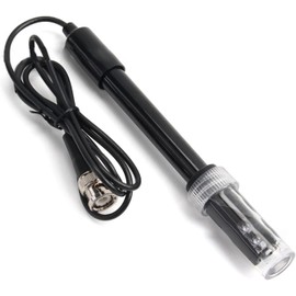 PH Electrode Probe, 0-14 PH Probe Electrode BNC PH Electrode Probe, PH Sensor Probe Water Quality PH Electrode with BNC Socket for PH Meter, PH Monitor, PH Controller, PH Tester, PH Meter
