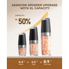 Sangcon Gravity Electric Salt and Pepper Grinder Set Shakers UPGRADED