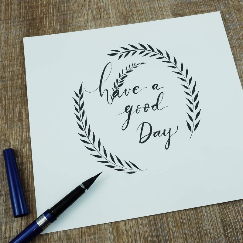 呉竹 筆ペン くれ竹万年毛筆 写経用 85号 DP150-85B