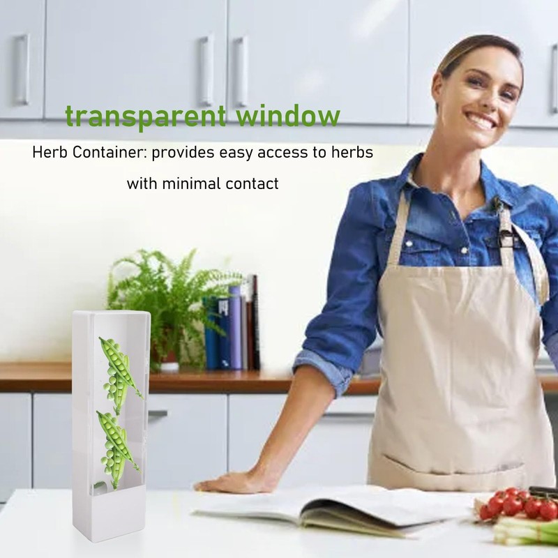 Aoveew Herb Savor Pod Freshes Herb Keeper Container Preserve your