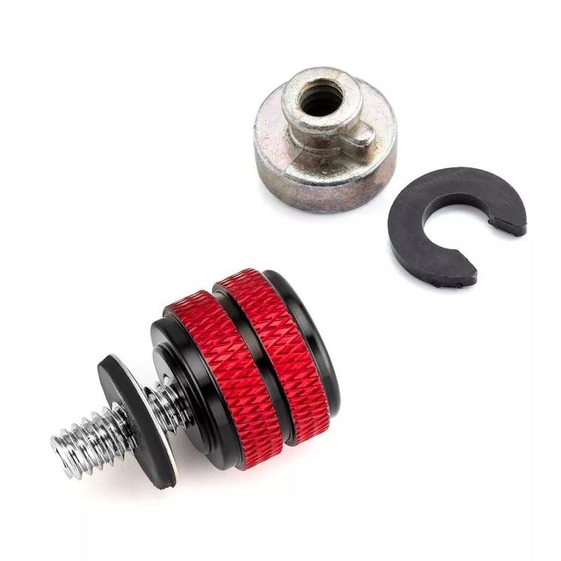 21ST Fender Black Red Seat Screw Bolt Mount Nut for