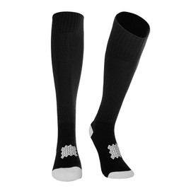 Luwint Non Slip Knee High Soccer Socks Grip Long Sport Socks, Anti-Slip Athletic Socks for Soccer Football Running Volleyball (Black)