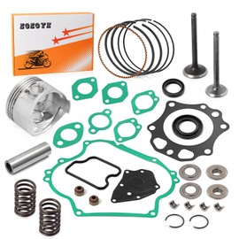 Top End Rebuild Kit Oversize 0.5mm Piston and Ring Intake Exhaust Valve & Spring Gasket Seal For Club Car DS Precedent Golf Cart FE290 Engine 1992-up