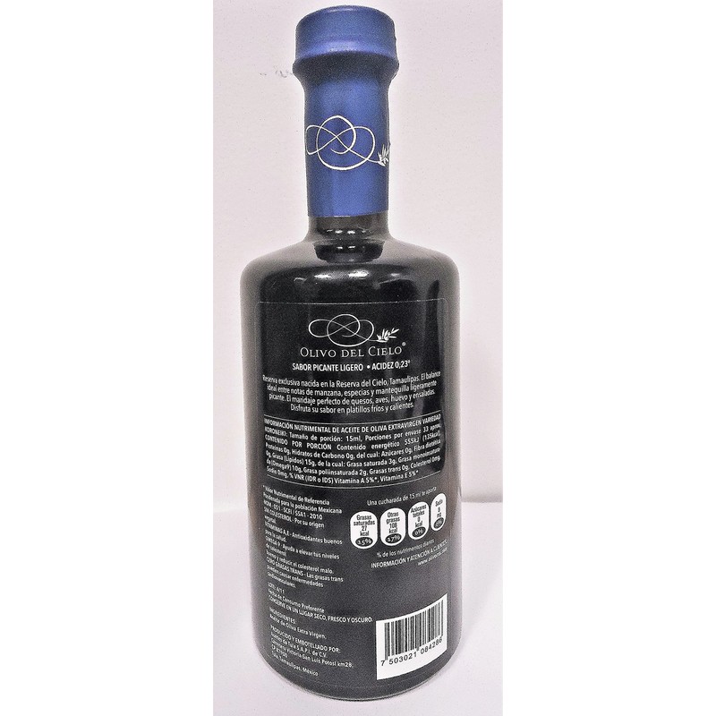 Aceite De Olivo Olivo Del Cielo Koroneiki - 500 ml