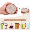 Best Absorbent Wooden Coasters Set of 5 Mixed Brown Woven