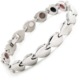 N+NITROLUBE Magnetic Field Therapy Bracelet for Women Energy Magnetic Arthritis Bracelet Stainless Steel Bracelets Jewellery, Stainless Steel