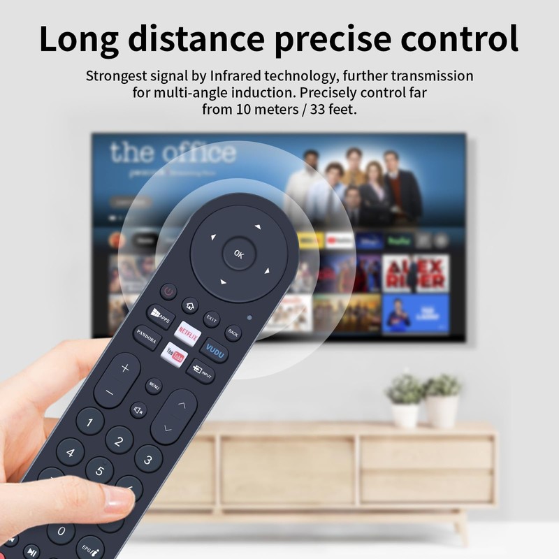 Replacement Remote Control Compatible with RCA LED Smart LCD TV