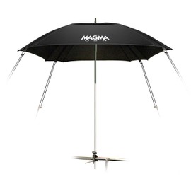 Magma Products, B10-404-2 Rail Mounted Boat Umbrella, Jet Black, 1-1/8" / 1-1/4"
