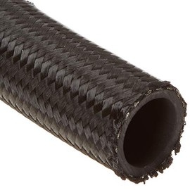 Vibrant Performance 11993 Nylon Braided Flex Hose (5ft Roll of Black ; AN Size: -16; Hose ID 0.89")