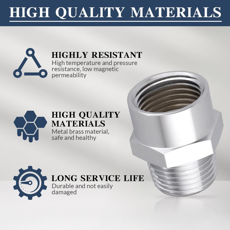 1/2" G (BSP) Female Thread to US 1/2" NPT Male