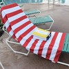 Allgala Oversize 40x70 Inch (1x1.8M) Cabana Stripe Design Microfiber Beach