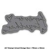 A7 'Forever Together Text' Unmounted Rubber Stamp (RS00010045)