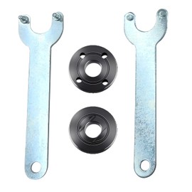 7 part Grinder Flange Angle Wrench Spanner Metal Lock Nut Kit，1 part Angle Grinder Wrench and 6 part Flange Nuts,for Dewalt boschh Black Decker Ryobi Makita 193465-4 4.5" 5" 5/8-11 Parts