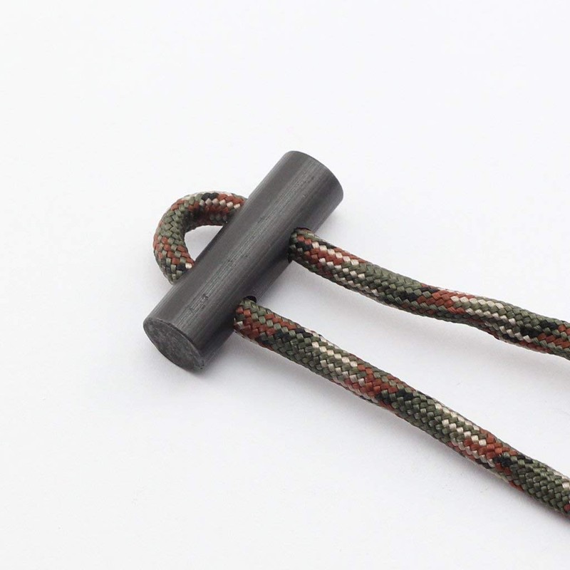bayite Small Ferro Rod Survival Drilled Flint Fire Starter with