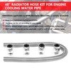 iRKY 48" Flexible Radiator Hose Stainless Steel Universal Water Hoses