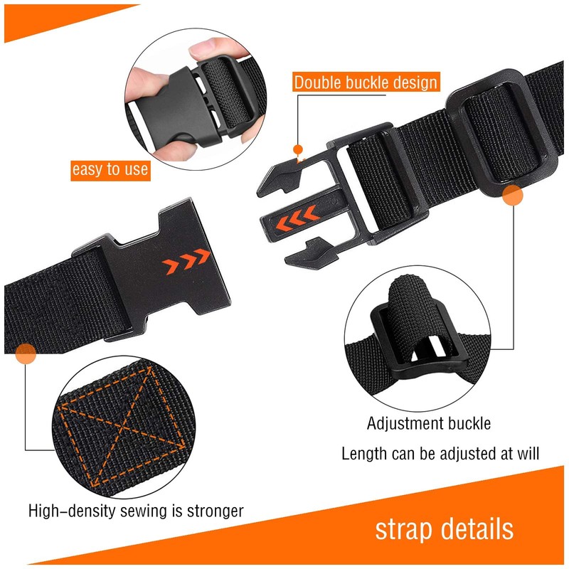 Utility Straps Tie Down Straps with Buckle Quick-Release Adjustable Nylon