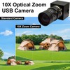 Hotpet 8MP 10X Optical Zoom USB Webcam, 5-50mm Manual Focus