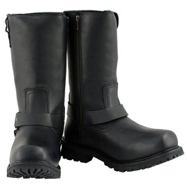 Milwaukee Leather Men's Waterproof Harness Square Toe Boots (Black, Size 10.5W/11")