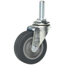 Uei Caster: L Series LT Type Flexible Caster Elastomer Car Wheel Diameter 2.6 inches (65 mm) Screw Size M12 x 35 Pitch: 0.6 inch (1.75 mm) Manufacturer Model: LT-65EL, M12 x 35