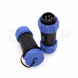 ZBLZGP WEIPU SP21 5 Pin SP2110/P+SP2111/S Industrial Plastic IP68 Male Plug Female Socket Waterproof Connector In-line Cable Wire Aviation Connectors